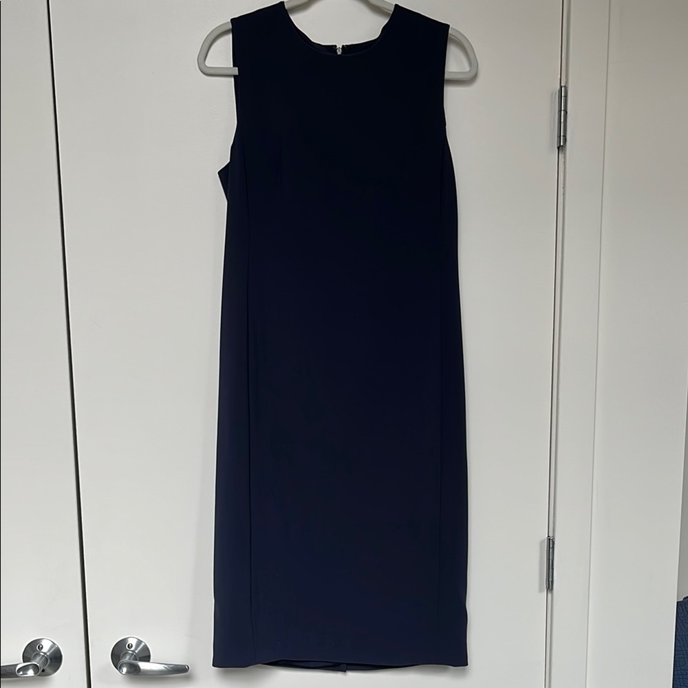 Elegant Navy Sleeveless Dress